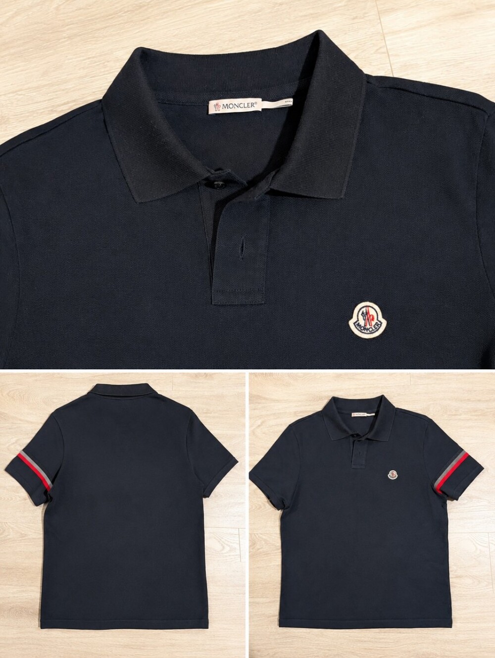 Moncler Reflective Stripe Polo